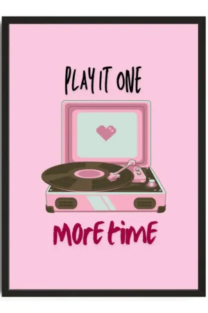 Pink Record Print