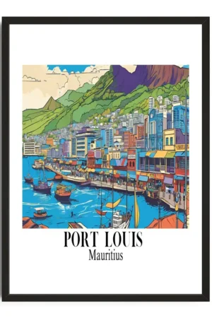 Port Louis Travel Poster
