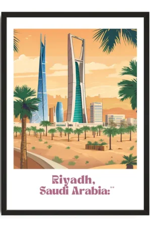 Riyadh Travel Poster