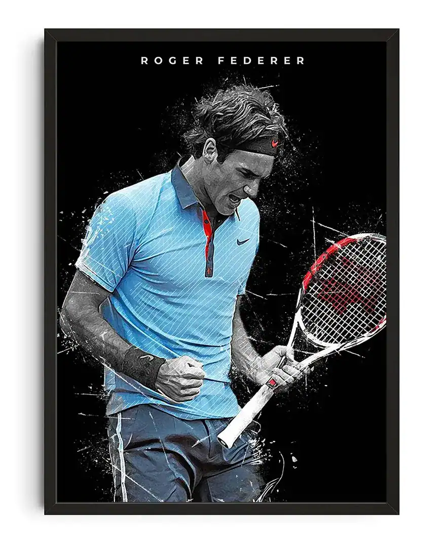 Roger Federer Aesthetic Poster