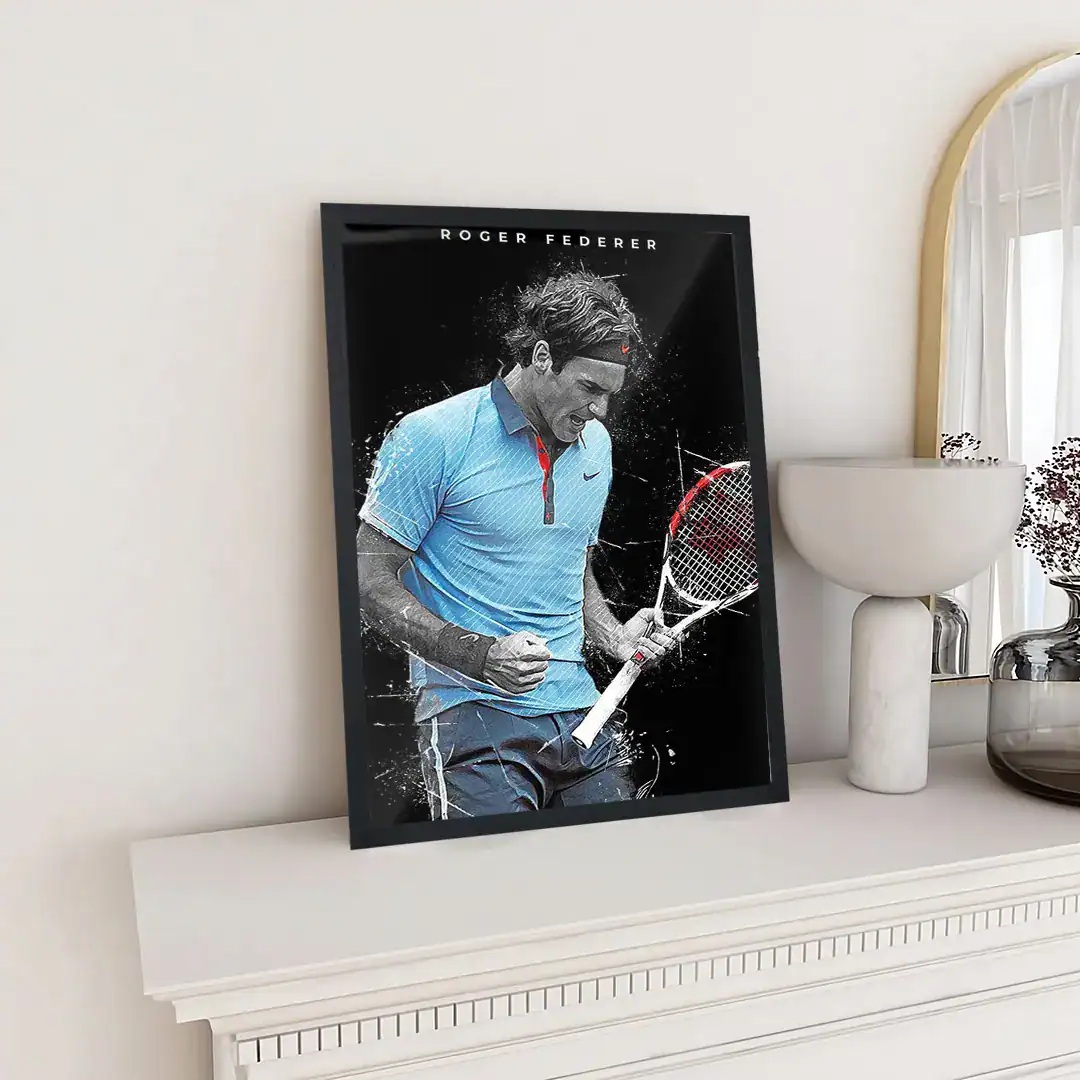 Roger Federer Aesthetic Poster - Image 2