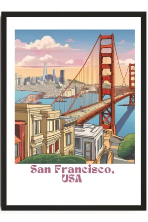 San Francisco Travel Poster
