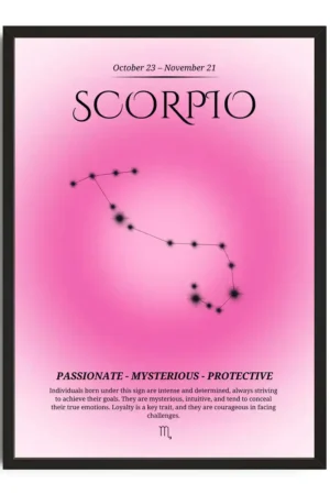 Scorpio Gradient Print