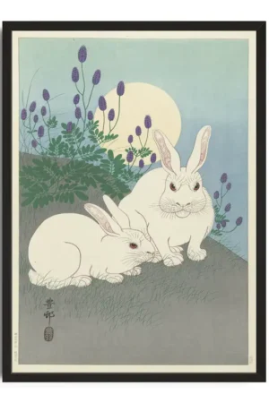 Serene Rabbit Moonlight