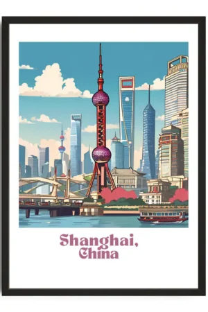 Shanghai Travel Poster
