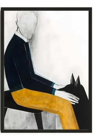 Silent Conversation In Amber And Onyx