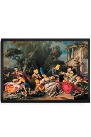 Simpsons Classical Art Mashup