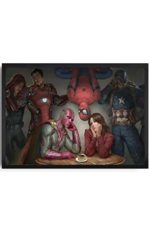 Spiderman Heroes Print