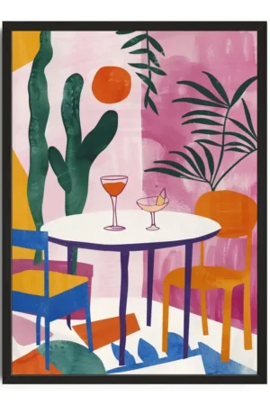 Vibrant Botanical Abstract