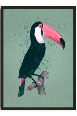 Vibrant Toucan Silhouette