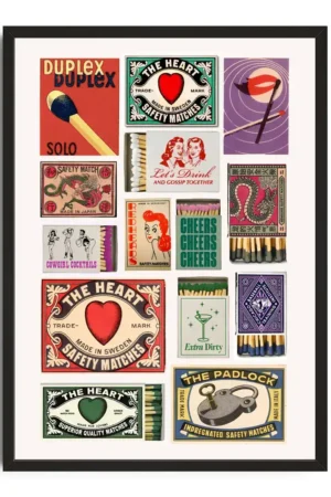 Vintage Matchboxes Collage
