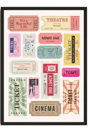 Vintage Ticket Collage
