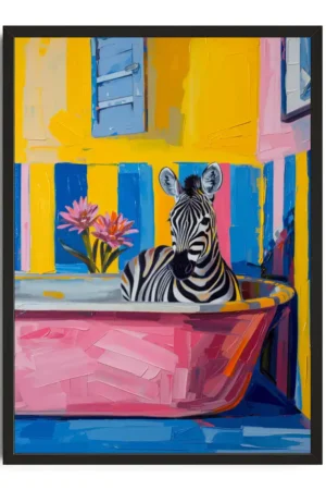 Whimsical Zebra Bath
