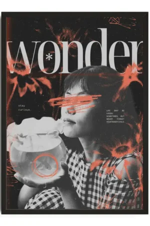 Wonder Typography Print