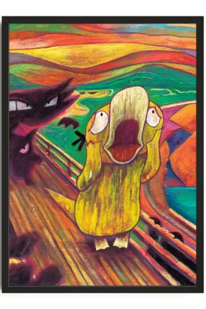 Screaming Psyduck Parody Print