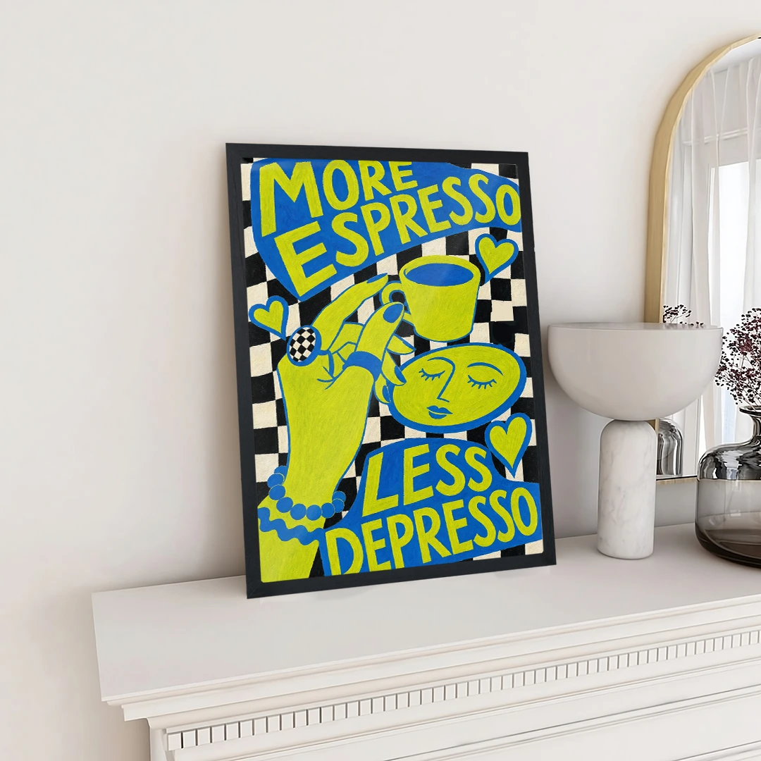 More Espresso Less Depresso Poster - Image 2