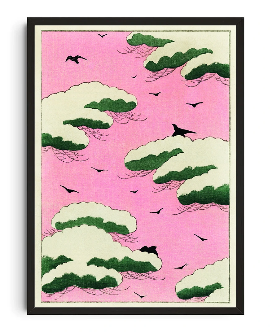 Pink Sky By Watanabe Seitei