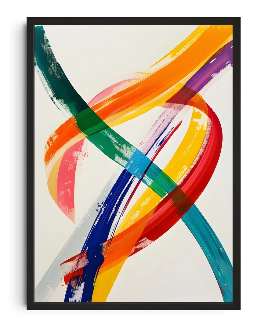 Dynamic Color Flow Poster