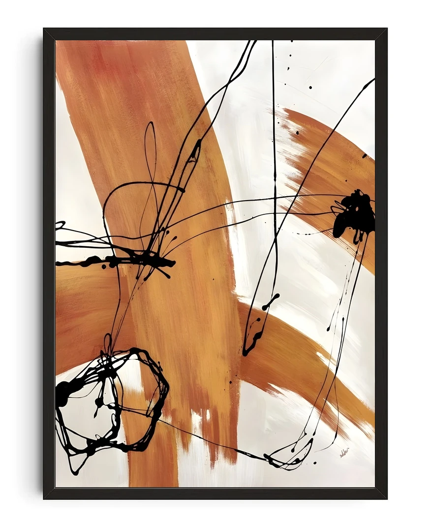 Kinetic Ochre Print