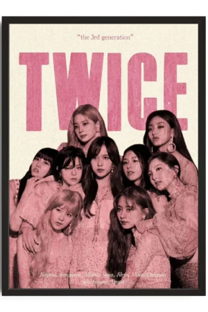 TWICE 3rd Generation Retro K-Pop Print